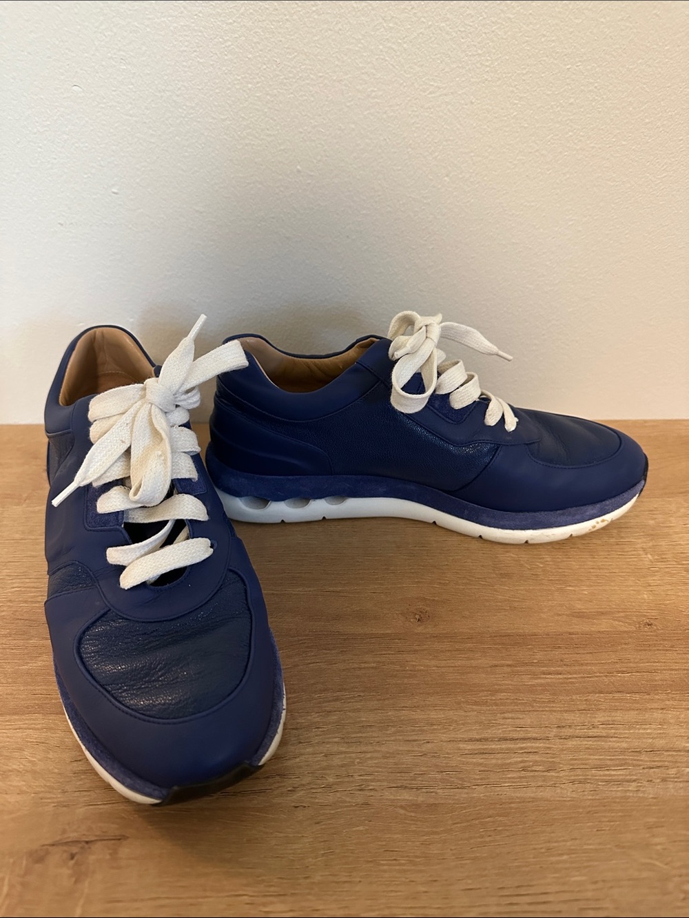 LIKE NEW Ferragamo Blue Sneakers